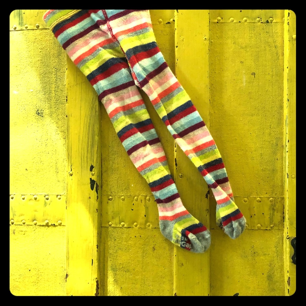 Cotton knit tights - 6-12 months